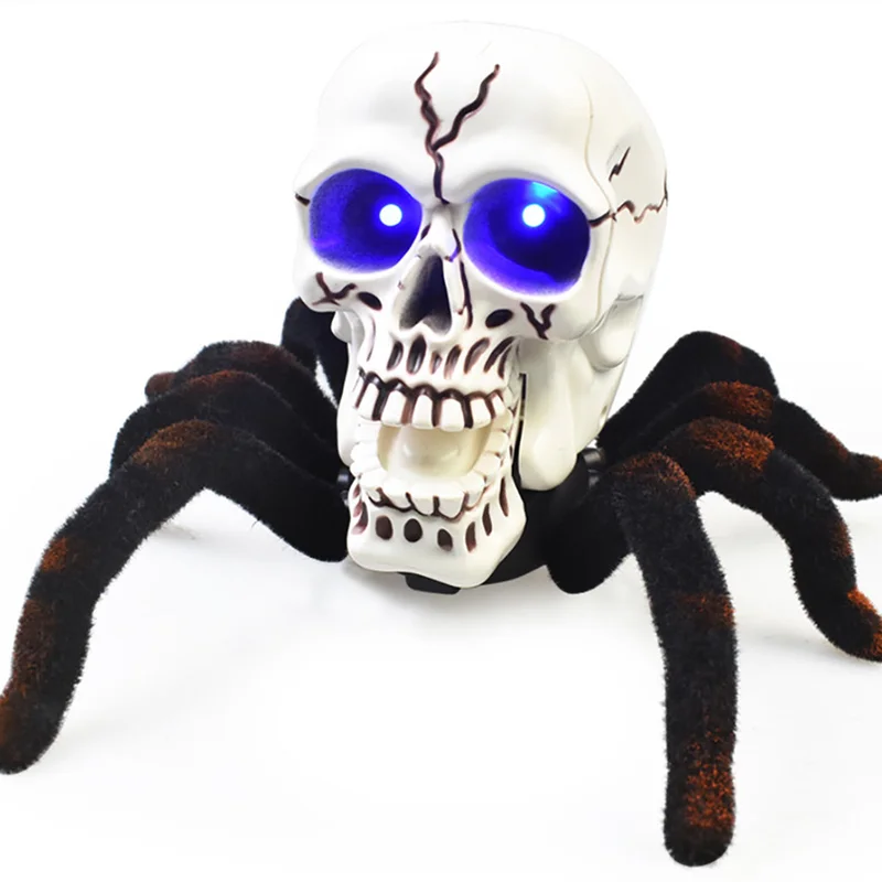 2019 New RC Tarantula Spider Toy Realistic Remote Control Skeleton Light Trick Terrifying Halloween | Игрушки и хобби