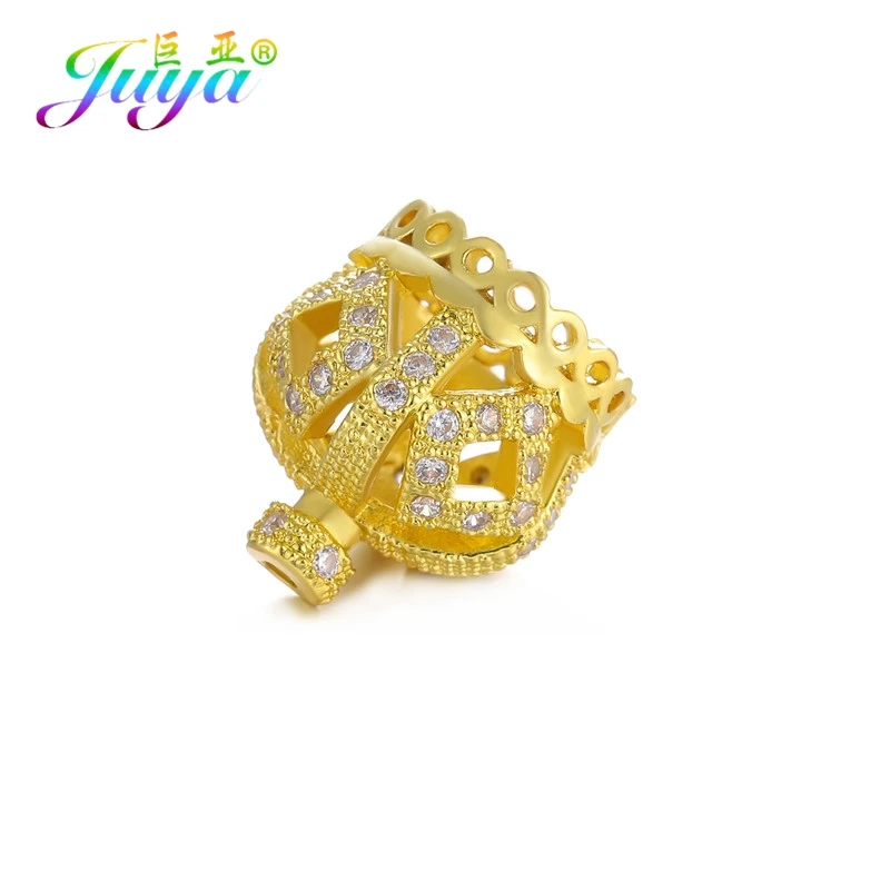 5 Pieces Gold Кисточки ручной работы, ювелирные изделия, компоненты для женщин, сделай сам, бисер для изготовления ювелирных изделий, торговля, креативные короны, бусины, колпачки, аксессуары, поставки - Цвет: 5 Pieces Gold
