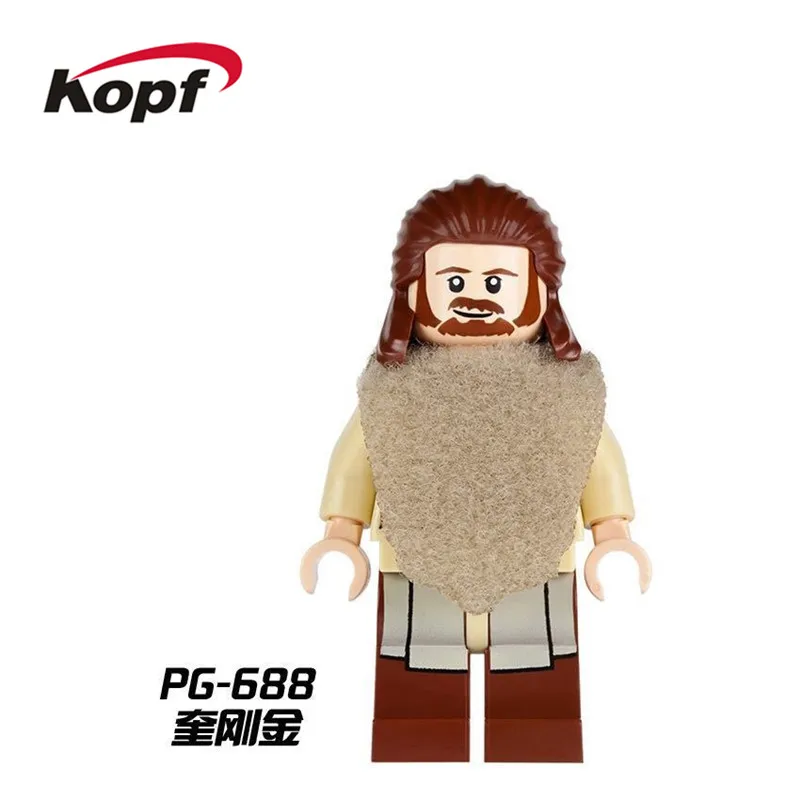 PG688 Without Box Одиночная супер героев модель йода Финн K-3PO кирпичи фигурки здания блокирует обучение Куклы Детские Подарочные игрушки PG698 - Цвет: PG688 Without Box