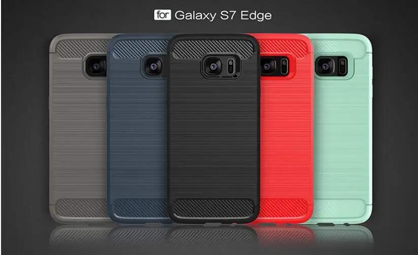 Чехол для samsung Galaxy S8 S9 Plus S6 S7 Edge чехол новинка углеродное волокно противоударный