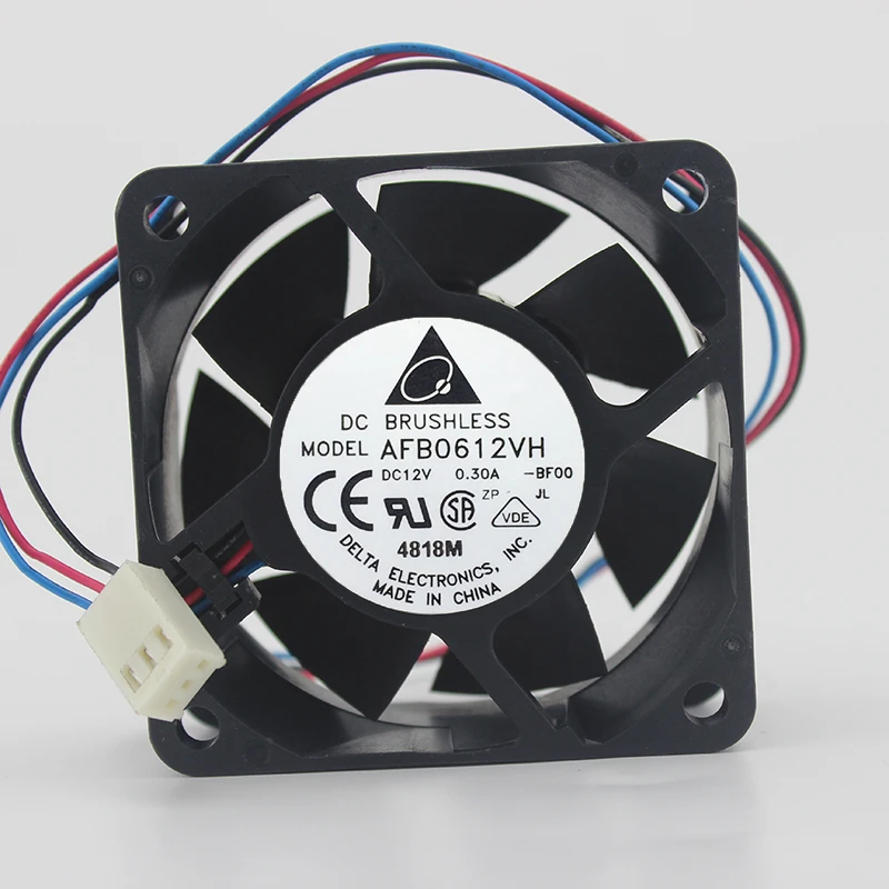 Подлинный AFB0612VH 12V 0.30A 60*60*25MM 2/3 линейный Вентилятор охлаждения сервера