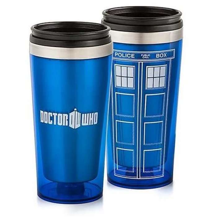 Термос бутылка Термокружка Доктор Кто Тардис кофейная чашка нержавеющая сталь