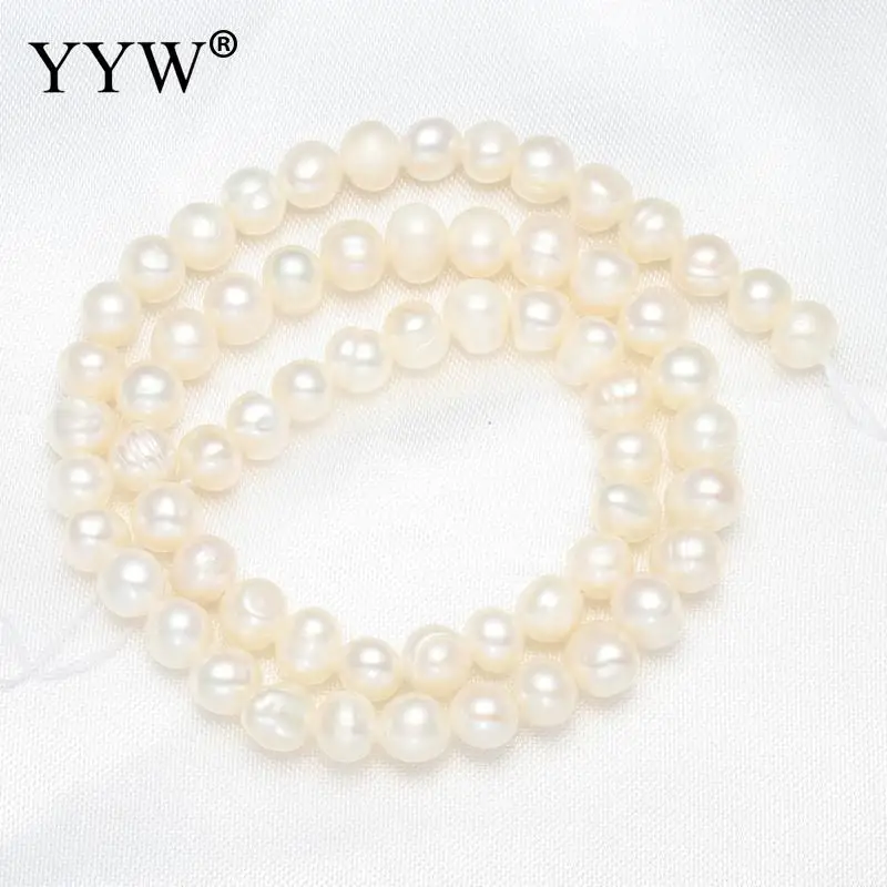 Жемчужные бусины для изготовления ювелирных изделий ожерелья и браслета своими