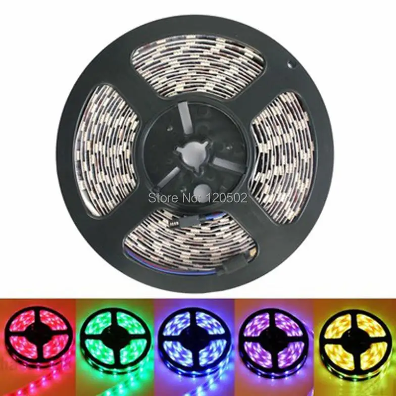 5M 5050 RGB 150 светодиодов SMD гибкая светильник полосы и 24key ИК-пульта дистанционного