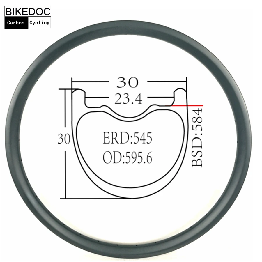 BIKEDOC 30 мм * Bicicleta Aro 29 UD и 3K Rodas MTB 27.5ER углеродный обод 650B | Спорт развлечения