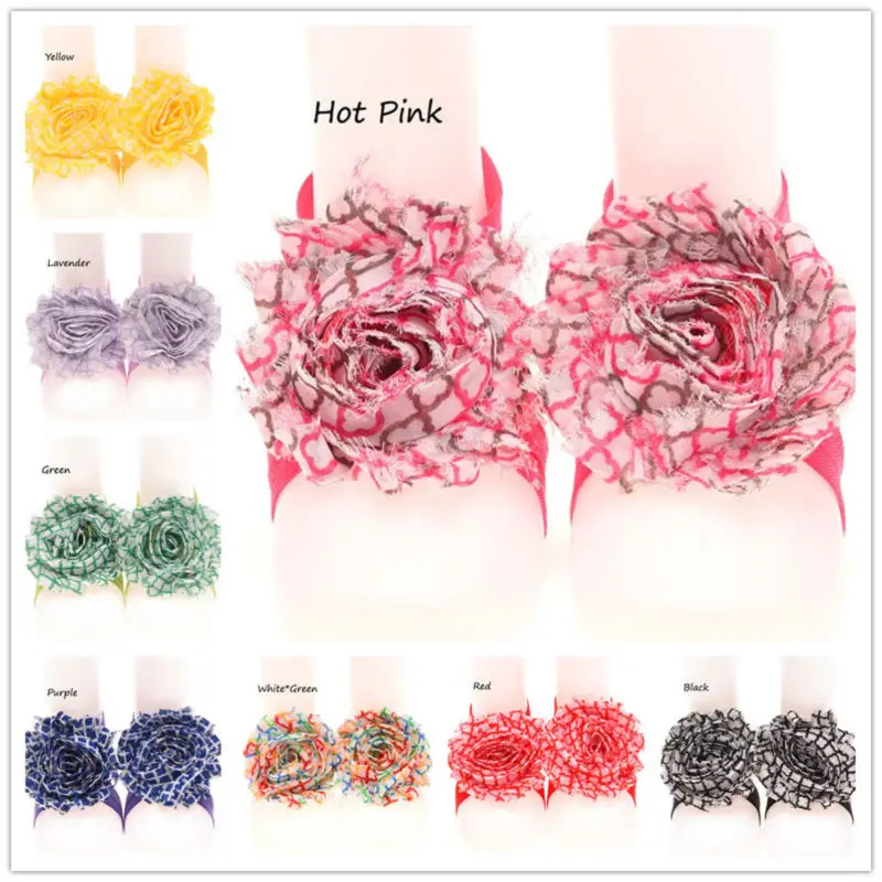 2 пары носков для новорожденных Летние сандалии обувь с цветочным принтом