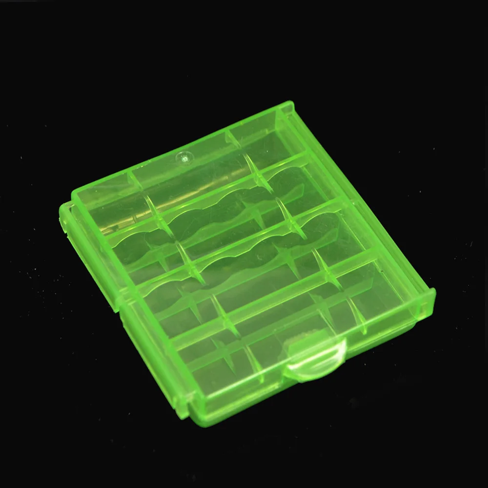 2019 Colorful Plastic Case Holder Storage Box Cover for 10440 14500 AA AAA Battery Box Container Bag Case Organizer Box Case images - 6