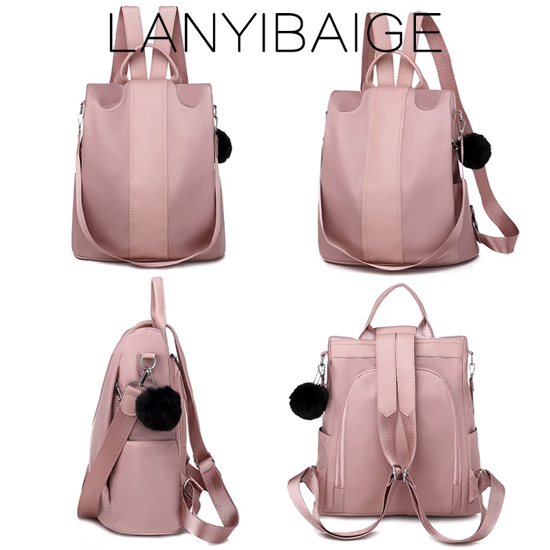 3-in-1 Vintage backpack for women shoulder bag large capacity backpack school bag for teenage girls light ladies travel backpack