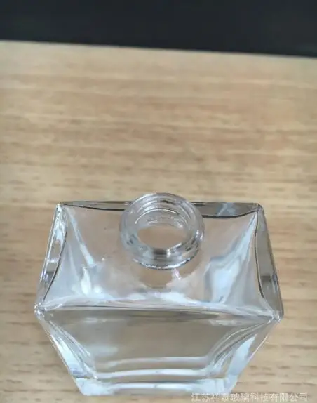 30 мл плоская квадратная стеклянная бутылка для духов прямоугольная прозрачный