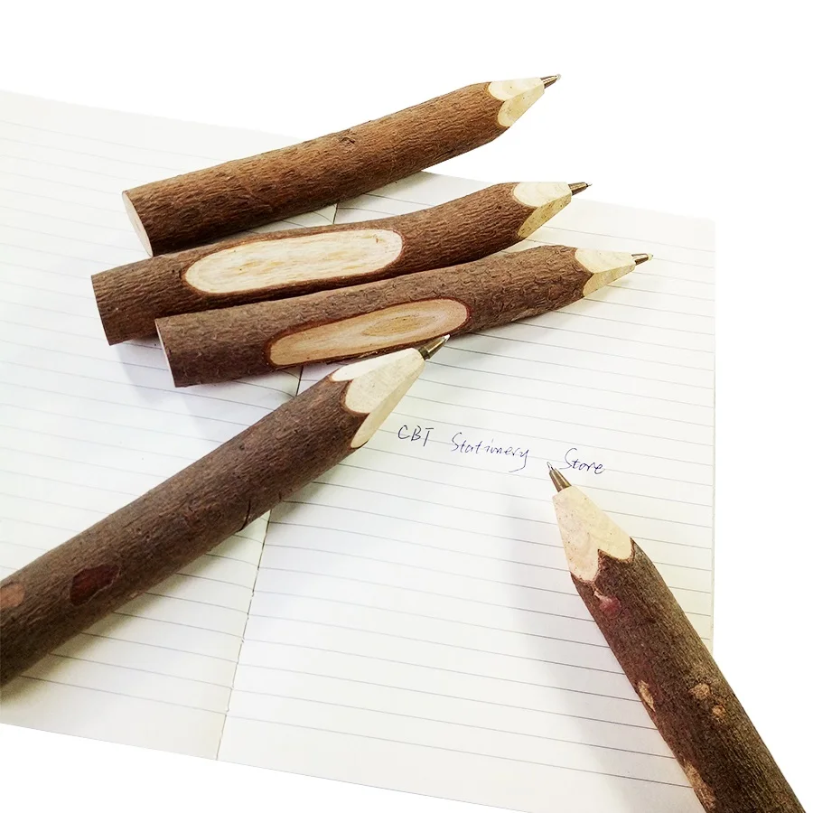 Винтажная деревянная шариковая ручка 20 шт./лот сувениры для вечеринок