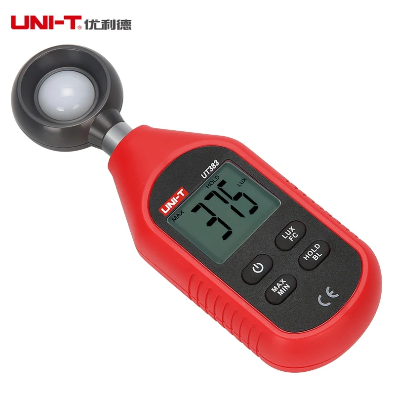Фотометр UNI-T UT383 Luxmeter 200000 Lux цифровой измеритель освесветильник ности |