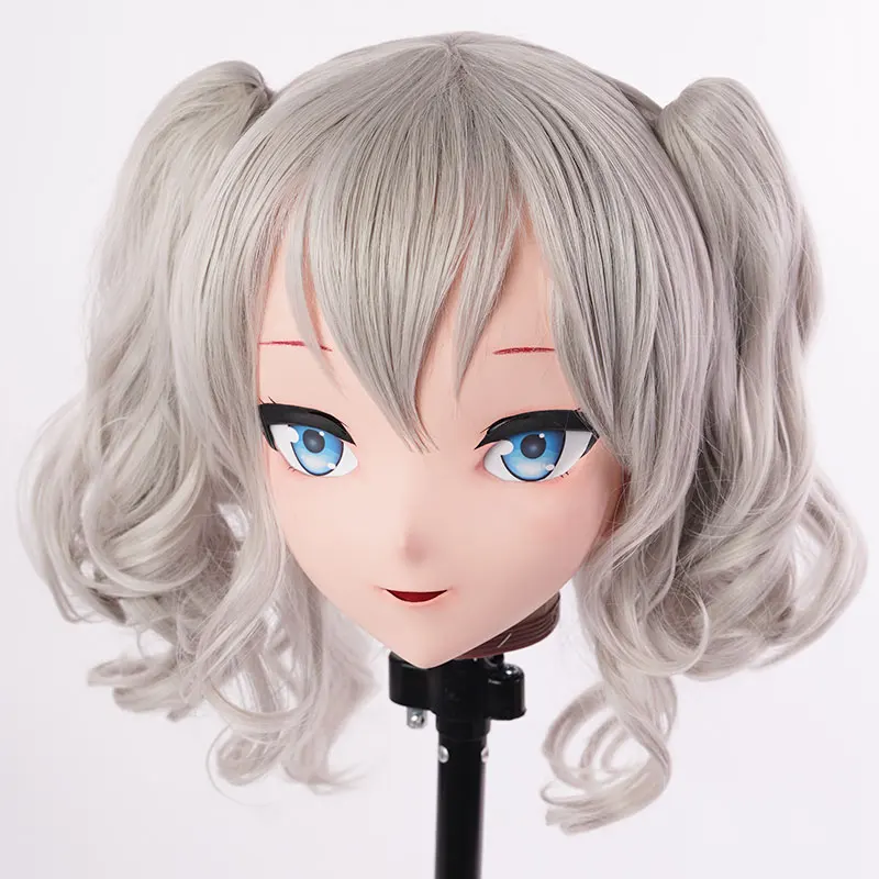 MASK LiLi Mask-80) милая девушка BJD Смола полная голова на заказ косплей японского аниме силиконовая маска кигуруми крест комод кукла - Цвет: MASK