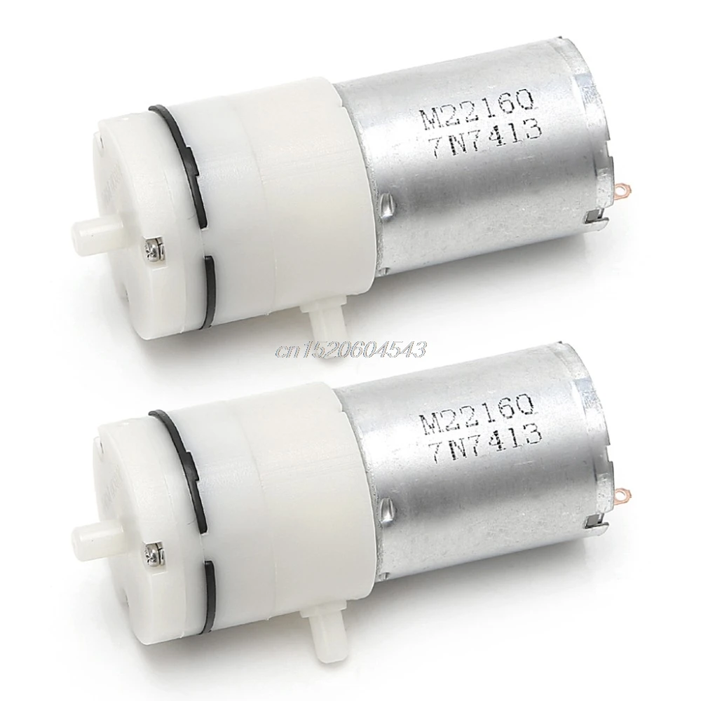 2x DC 3V 6V 5V 370 микро мини воздушный насос вакуумный для аквариумных резервуарах