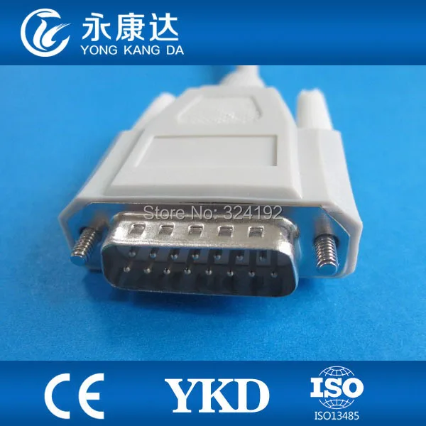 Новый Din3.0 наконечник для NIHON KOHDEN EKG кабеля 10 leadпроводов AHA 4 7 k ohm стандарт