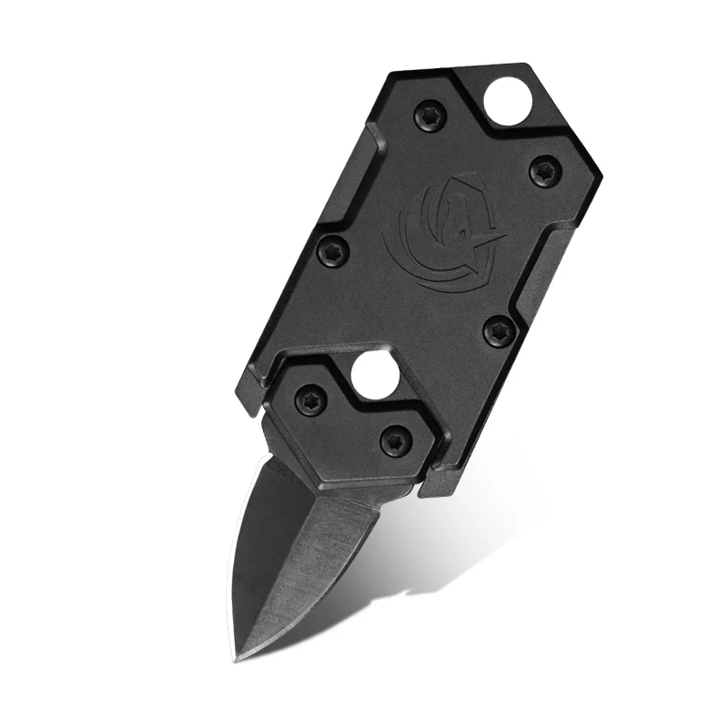 CIMA M171 Небольшой тактический складной карманный нож, EDC dog tag шейный нож, отправка цепи - Цвет: Black