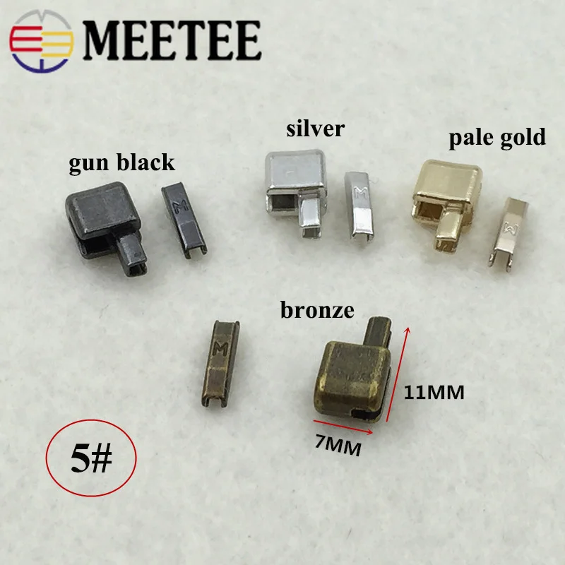 20 комплектов Meetee 3#5#8#10# Одноместный открытый слайдер штепсельная вилка ZA206 вставить коробку фиксатор для замены металлической молнии