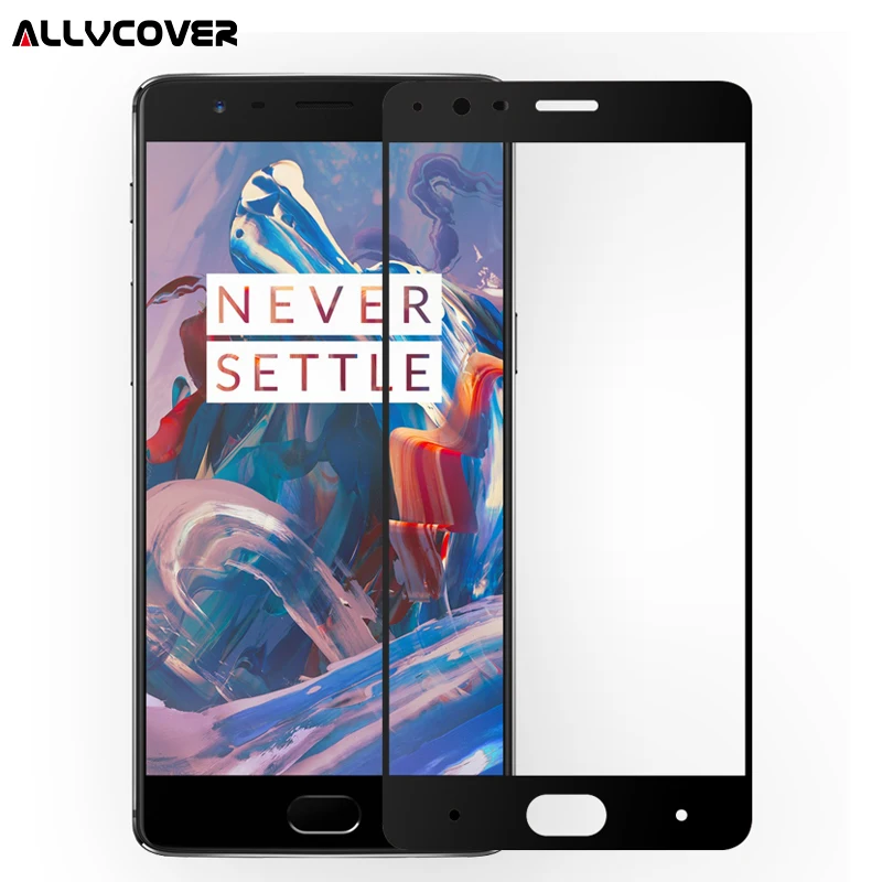 Allvcover 3D Full Экран закаленное Стекло для oneplus 3 9 H анти сломанной защитный Плёнки т