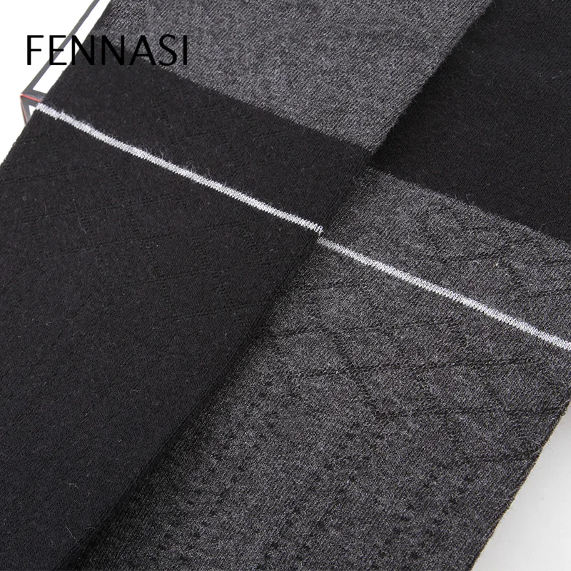FENNASI осенне зимние женские плотные теплые колготки лоскутные с высокой талией