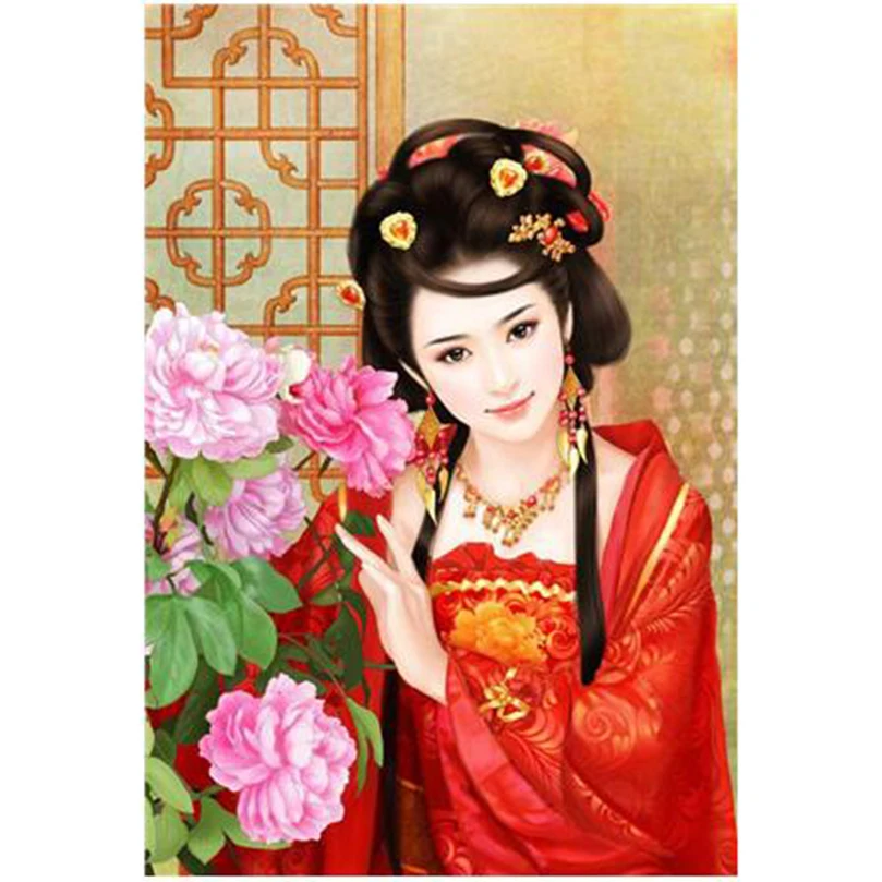 Набор для алмазной вышивки девочка DW538 | Дом и сад