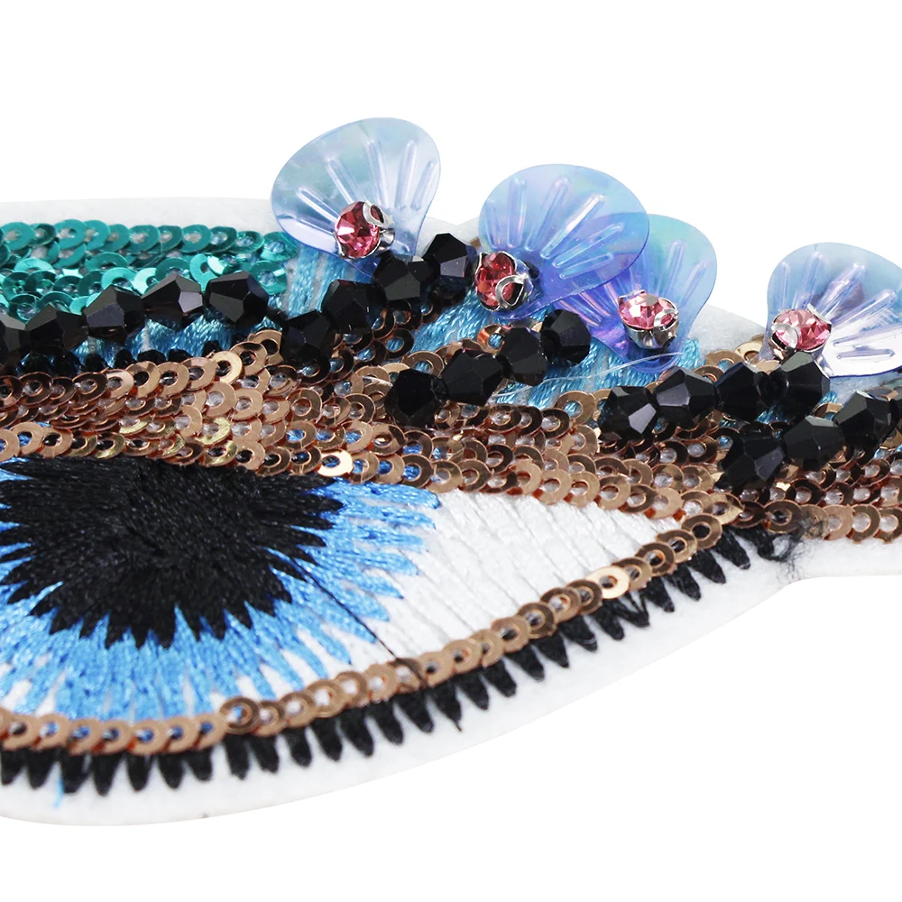 5 комплектов тканевые нашивки с вышивкой глаза|Заплатки| |