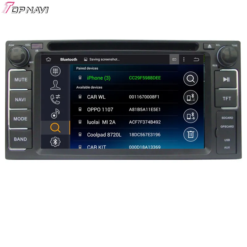 TOPNAVI 6 2 ''четырехъядерный Android 0 Автомобильный DVD проигрыватель для Toyota