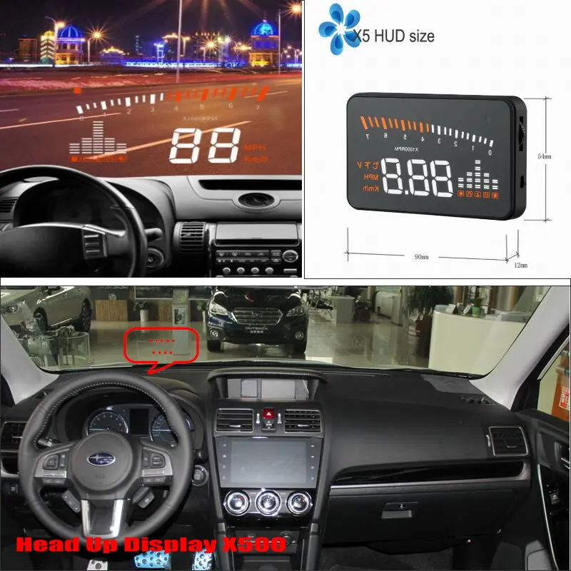 For SUBARU Forester Impreza WRX Auto Head Up Display HUD Car Electronic Accessories Safe Driving Screen Plug And Play Projector