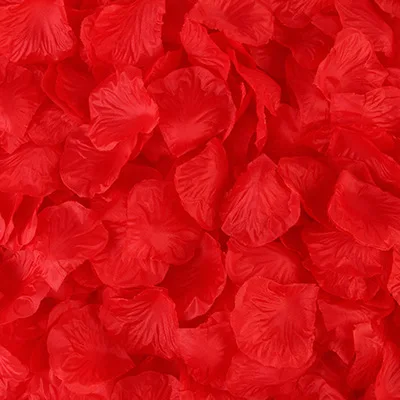 1000 шт/партия, золотые/Серебристые лепестки роз, высокое качество, вечерние украшения, полиэстер, искусственные лепестки роз, цветы - Цвет: As Picture