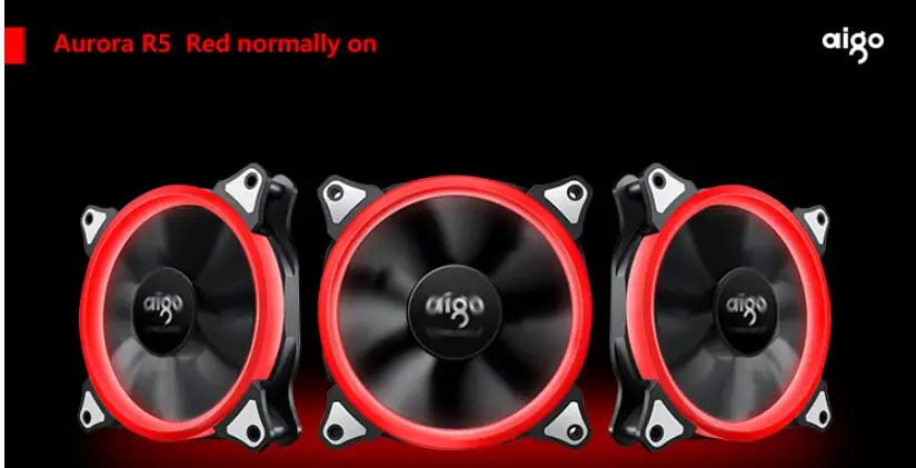 Aigo R5pro вентилятор 4 P-12 v aura sync вентиляторы компьютер desktop12cm вентилятор тихий ИК пульт дистанционного управления компьютер охлаждающий RGB чехол вентилятор
