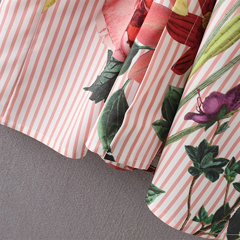 Цветочный принт кимоно платье 2017 Женская обувь в европейском стиле с v образным