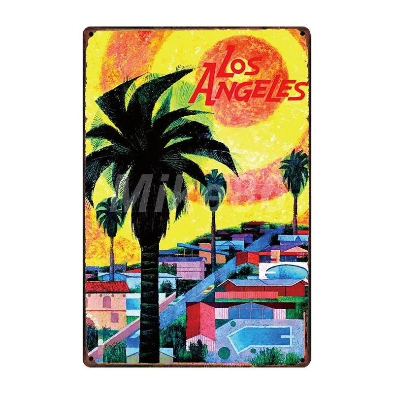 

[ Mike86 ] ANTIQUE TRAVEL Tin Signs Famous Countries Cities Vintage Wall Plaque Art Painting Posters FG-216