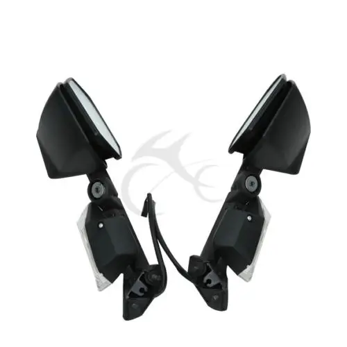 

Side Rear View Mirrors Turn Signal For Kawasaki Ninja ZX10R 08-10 ZX6R 05-08 07
