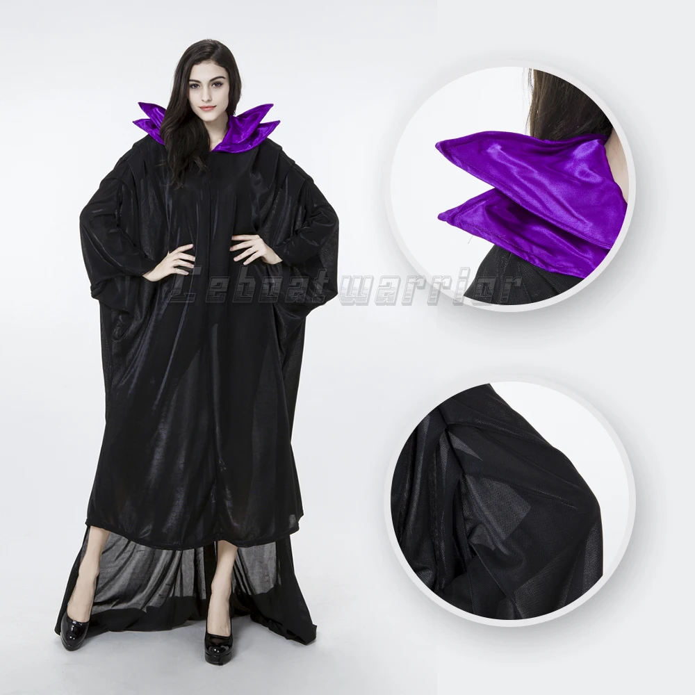 Фильм Костюм малефисенты злая ведьма платье костюм для косплея Хэллоуин Спящая