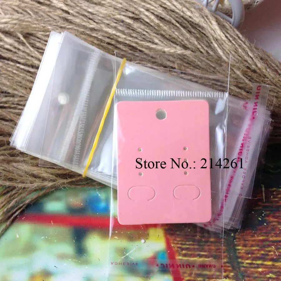 DIY Цепочки и ожерелья мешок карточки серьги карты OPP 100 шт./лот логотип стоить