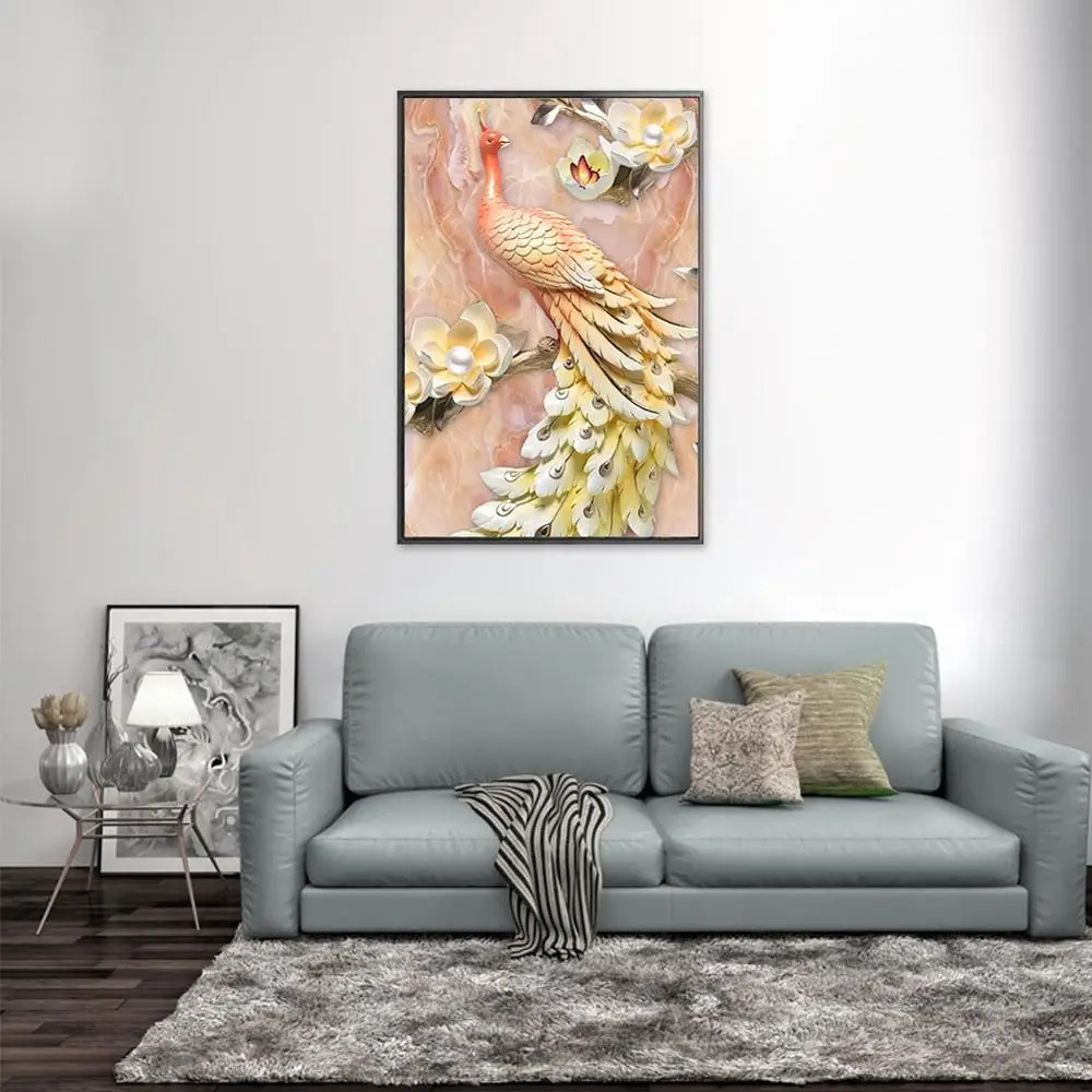 Павлин настенный художественный Декор для спальни сделай сам красивая картина