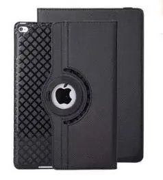 Черный 360 Вращающийся силиконовый кожаный смарт-чехол для iPad Air 1 Air 2 5 6 iPad 9,7 A1822 A1823 A1893 Coque Funda - Цвет: Черный