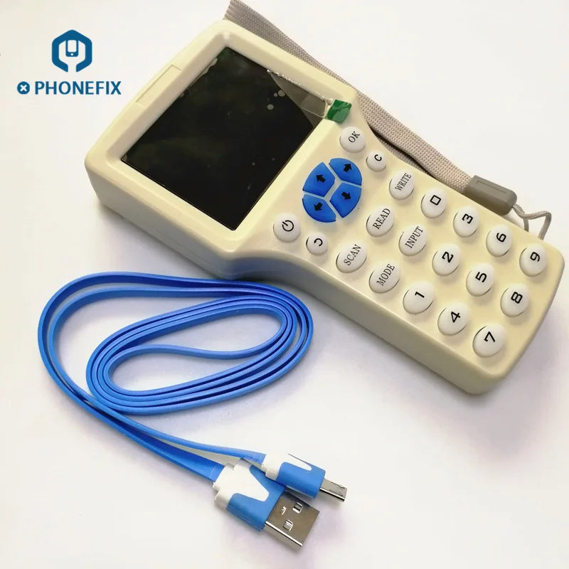 PHONEFIX английский 9 частота Дубликатор RFID ID ic-считыватель писатель копия M1 13,56 МГц зашифрованные программист NFC сменных маркеров UID тег ключ-карта