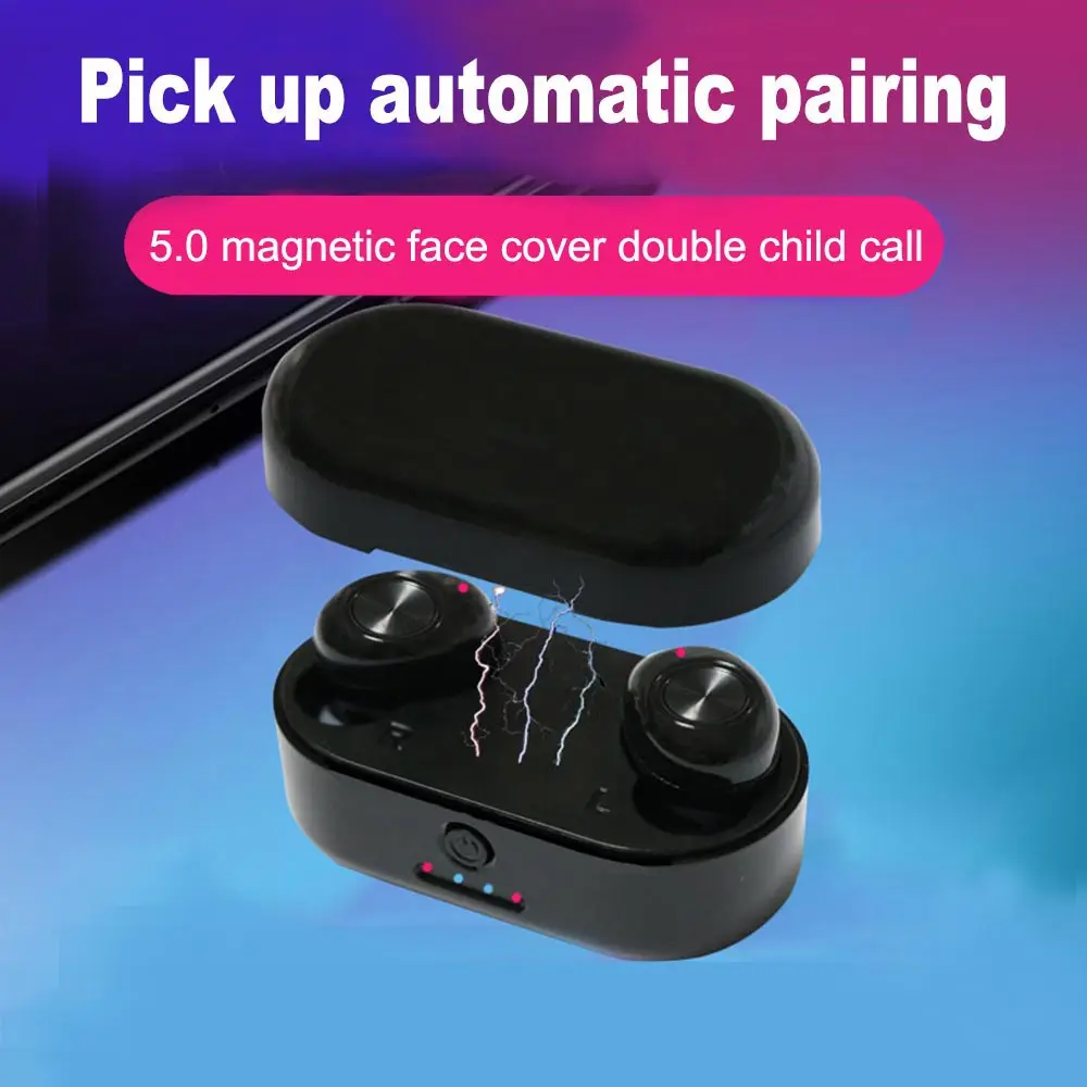 Twinbuys Беспроводной наушники вкладыши TWS с музыкальные Мини Bluetooth V5.0 True стерео
