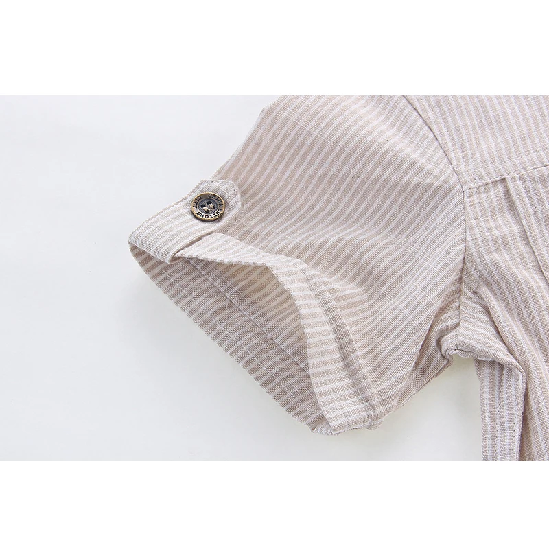 Рубашка в клетку с коротким рукавом для мальчиков европейском стиле|baby boy shirt|boy