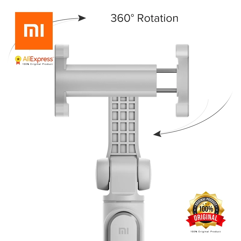 Original Xiaomi Foldable Tripod Selfie Stick Bluetooth Selfiestick With Wireless Shutter for iPhone Android | Электроника