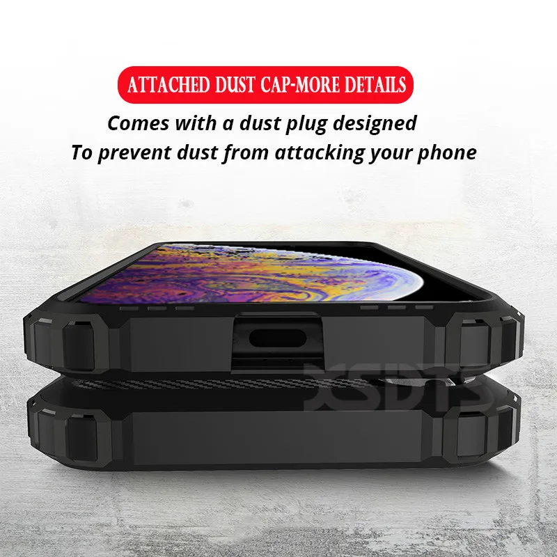 Жесткий чехол XSDTS из ТПУ для iPhone X XR XS Max 7 8 6 Plus 6S 5 5S SE бронированный противоударный
