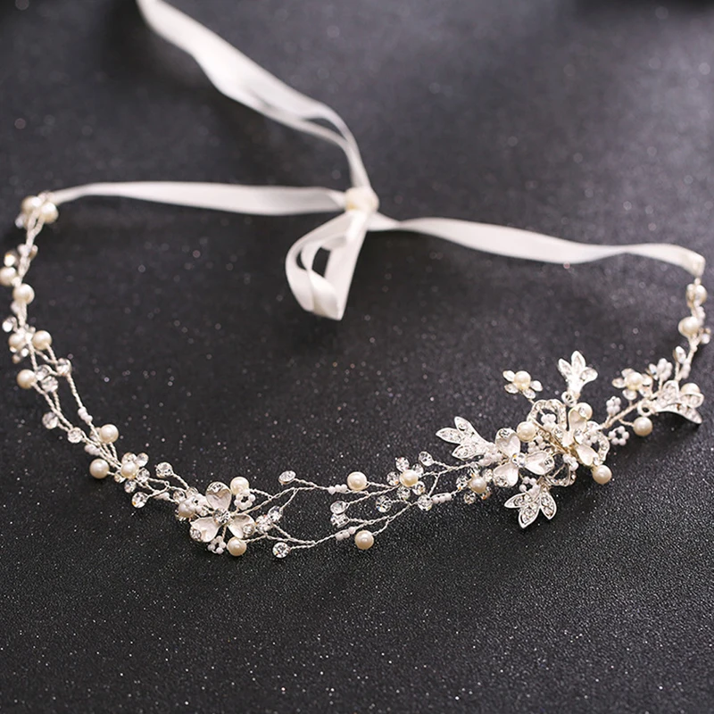 Золотистые серебристые ручной работы свадебные волосы тиара головная часть для