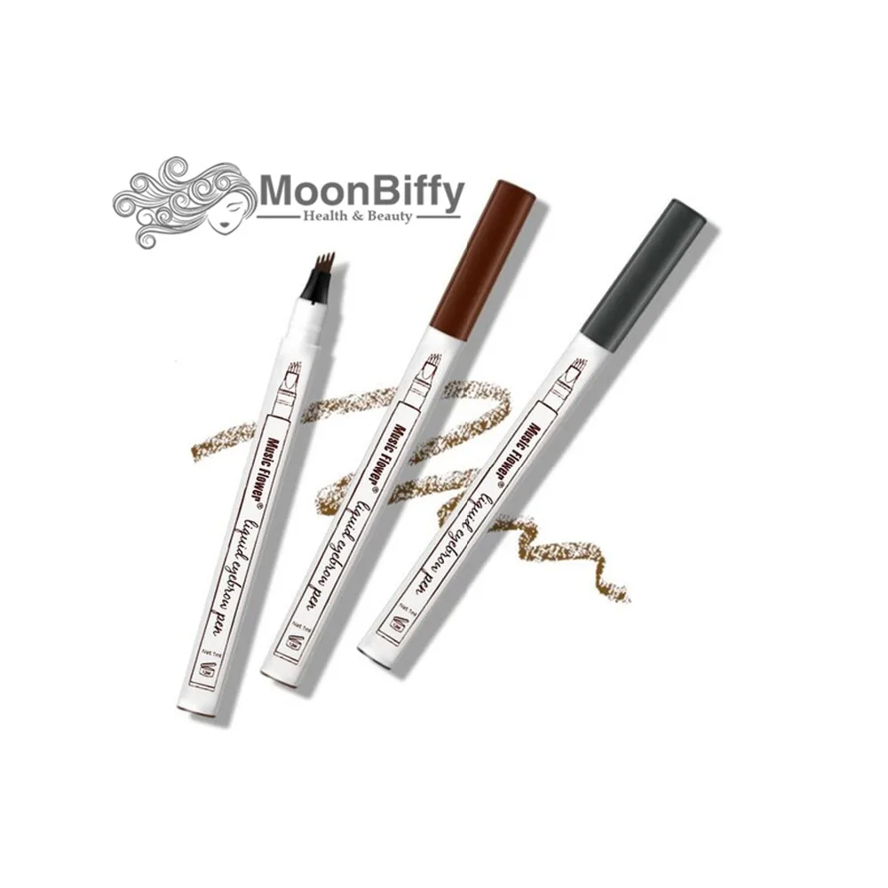 MOONBIFFY 1 шт. брови карандаш для бровей Pen Для женщин девочек Водонепроницаемый вилка Совет бровей Тату Pen Brow Pencil