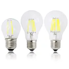 A60 G45 винтажная приглушаемая Светодиодная лампа накаливания E27 COB лампы 2468 нити 220 в 230 В лампа 10 Вт 15 Вт 20 Вт 25 Вт