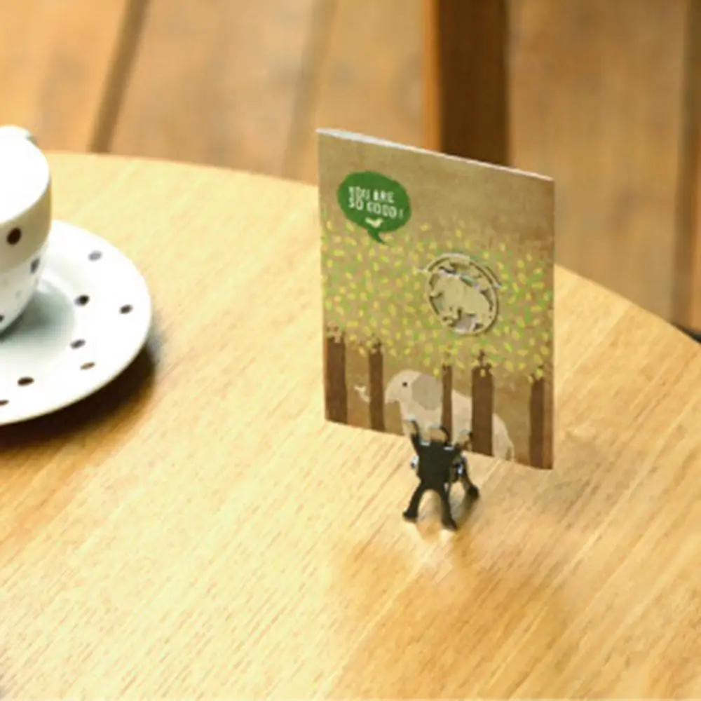 Милые Слоны Металлические Мини-маркеры + маленькая открытка офисные