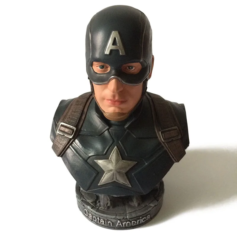 18 см Капитан Америка бюст с героем фильма Мстители: завершающей Steven Rogers статуя GK