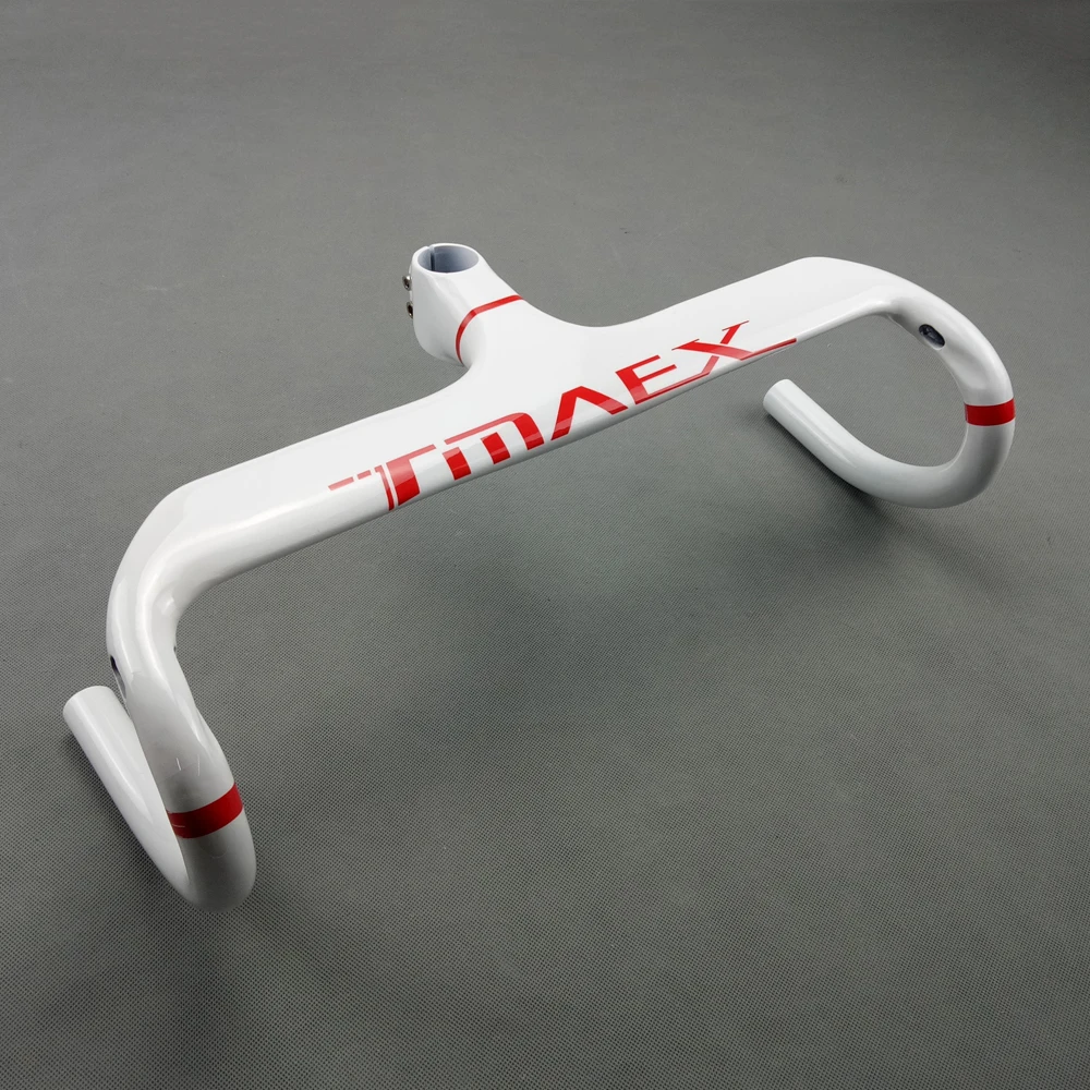 TMAEX велосипед из углеродного волокна Handlerbar Белый велосипед полный углеродный руль интегрированные аксессуары для шоссейных велосипедов Запчасти