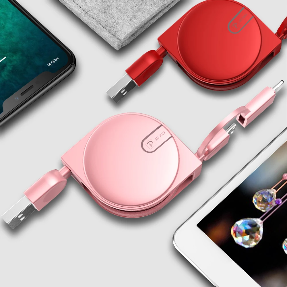 2 в 1 USB кабель для iPhone XS Max X XR 7 8 6 6S Plus Micro USB кабель для Xiaomi huawei samsung выдвижной для мобильного телефона кабель