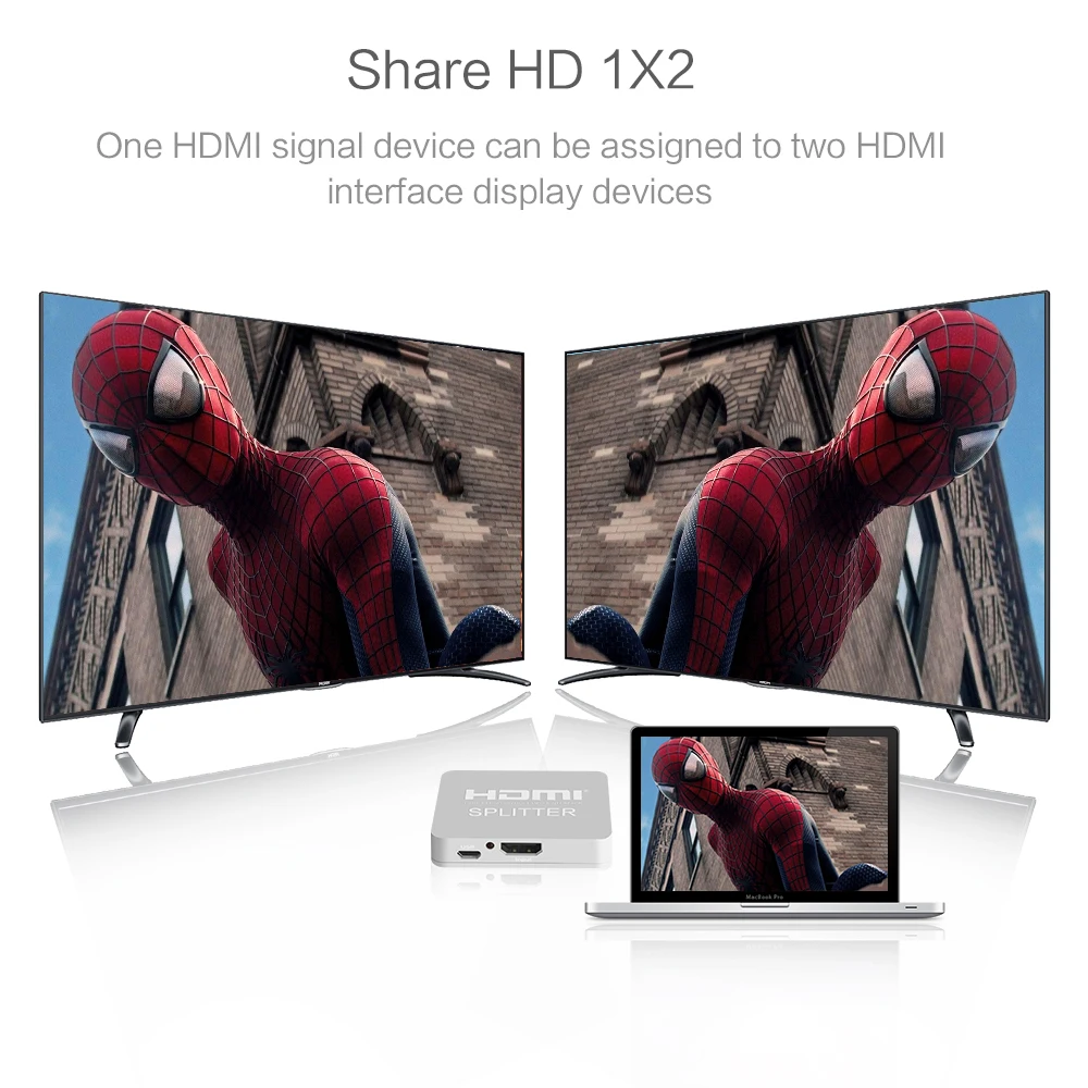 HDCP 4K HDMI сплиттер Full HD 1080p видео переключатель 1X2 сплит 1 в 2 выход усилитель двойной