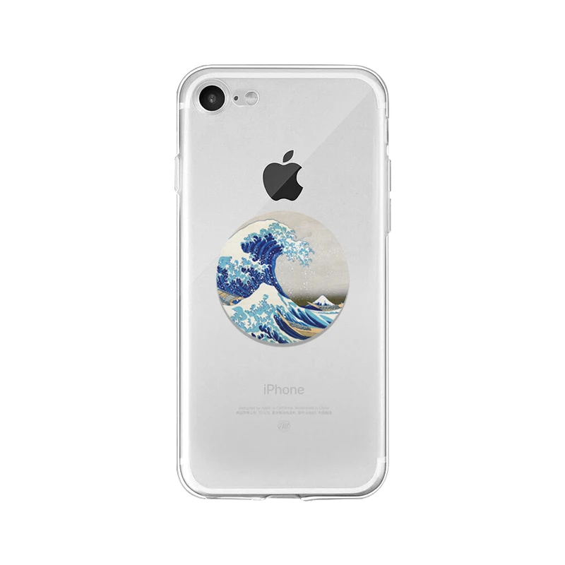 A6 Ruicaica японский art wave прозрачный мягкий чехол для телефона iPhone X XS MAX 6 6 S 7 7 plus 8 8 Plus 5 5S XR - Цвет: A6
