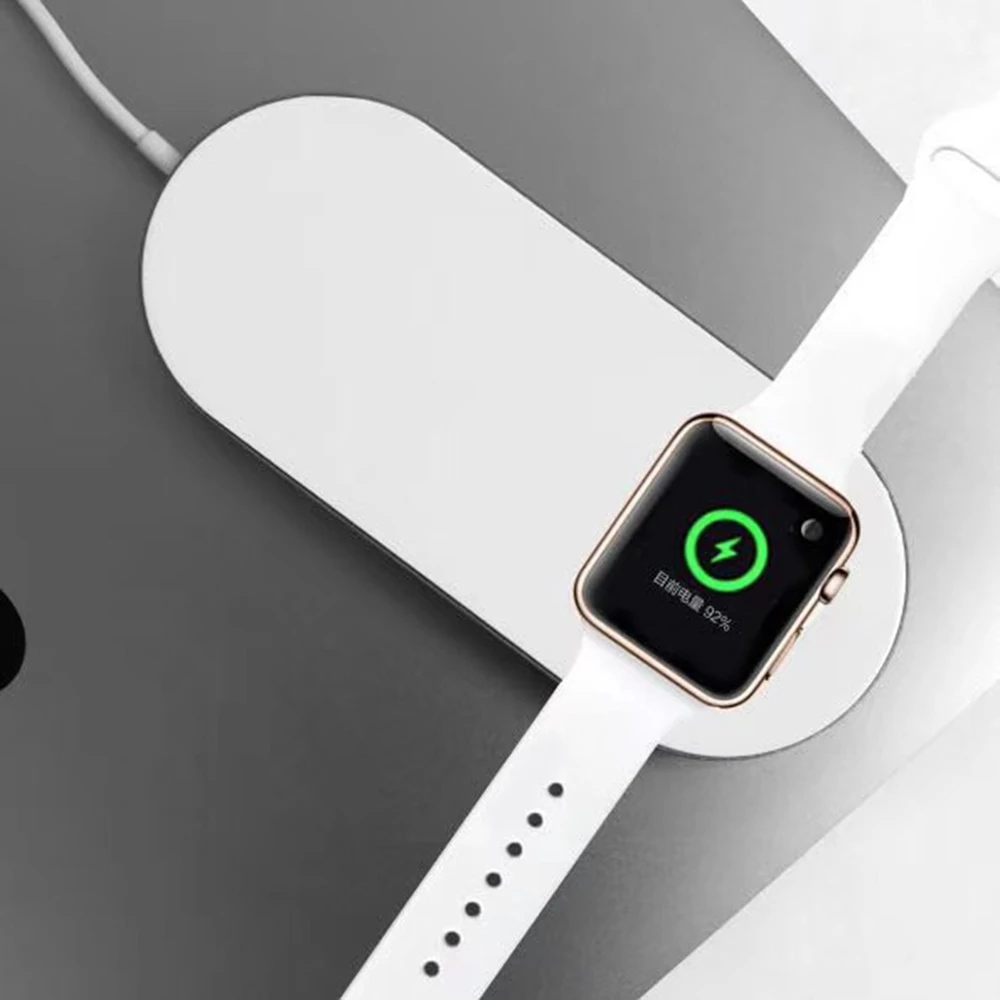 URVOI Mini AirPower для apple watch series 4 3 2 Беспроводное зарядное устройство для iphone XS MAX 8+ Поддержка 7,5 Вт Быстрая зарядка подставка ремонт